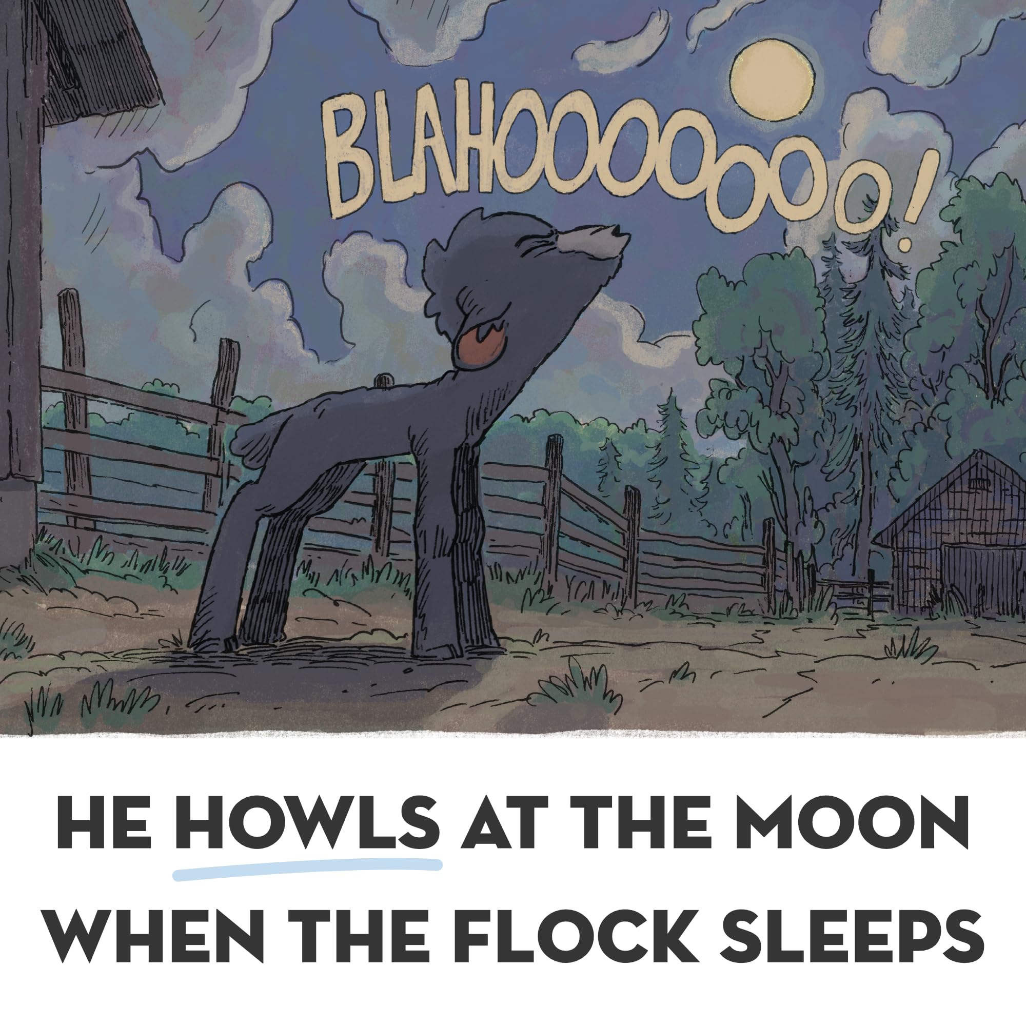 Blah Blah Black Sheep Picture Books, Illustrated Children Story Books, Courageous Kids, Action-Packed Children's Books Ages 6-8, Bedtime Animal Books for Kids - Image 4