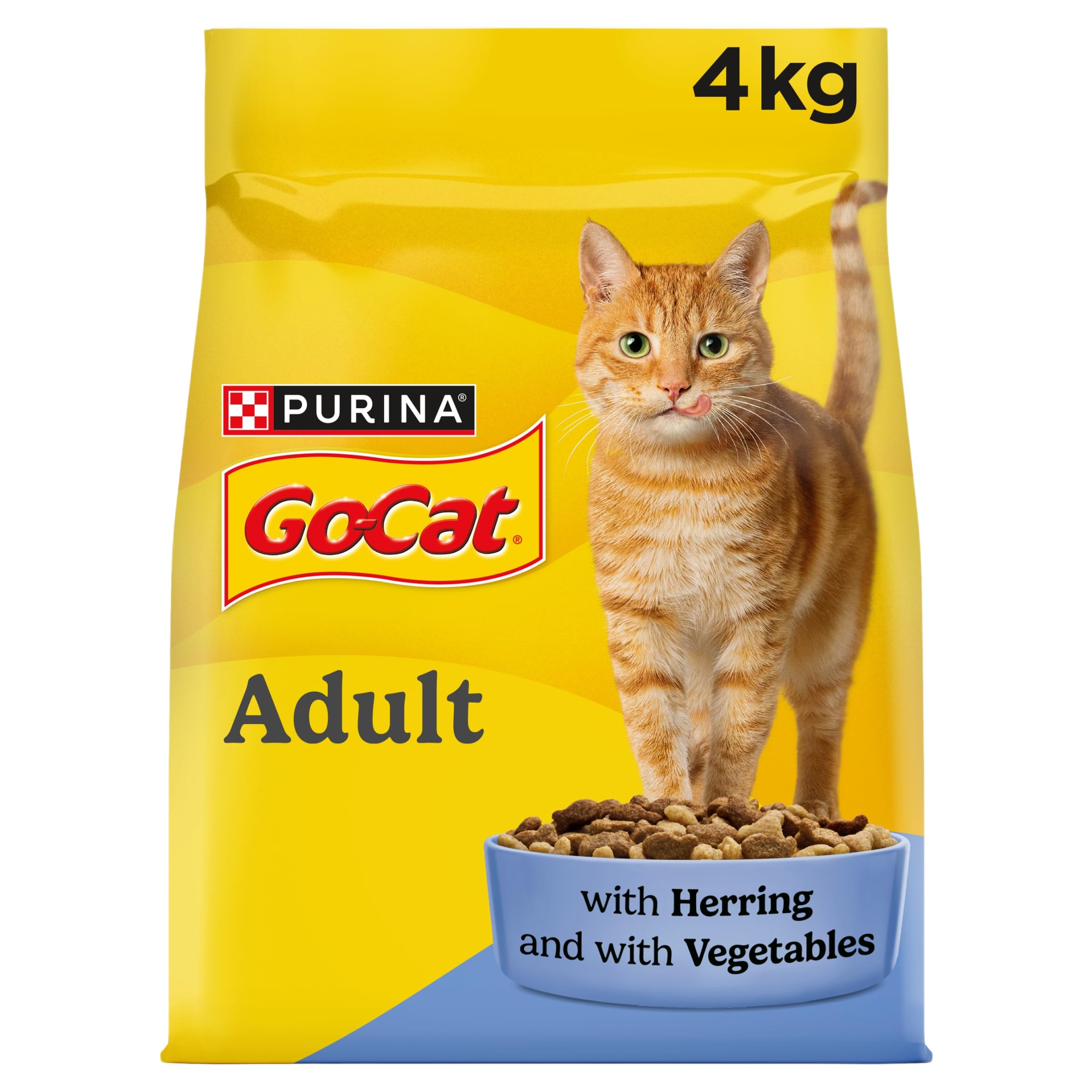 Go-Cat Herring With Vegetables Dry Cat Food - 4Kg