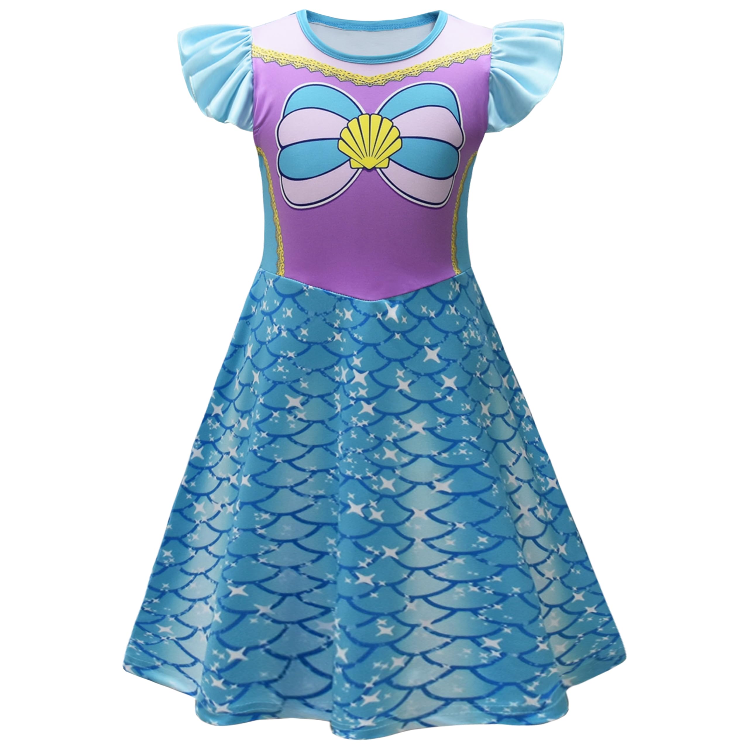 AOVCLKID Girls Princess Costume Birthday Party Dress Halloween Cosplay Outfits