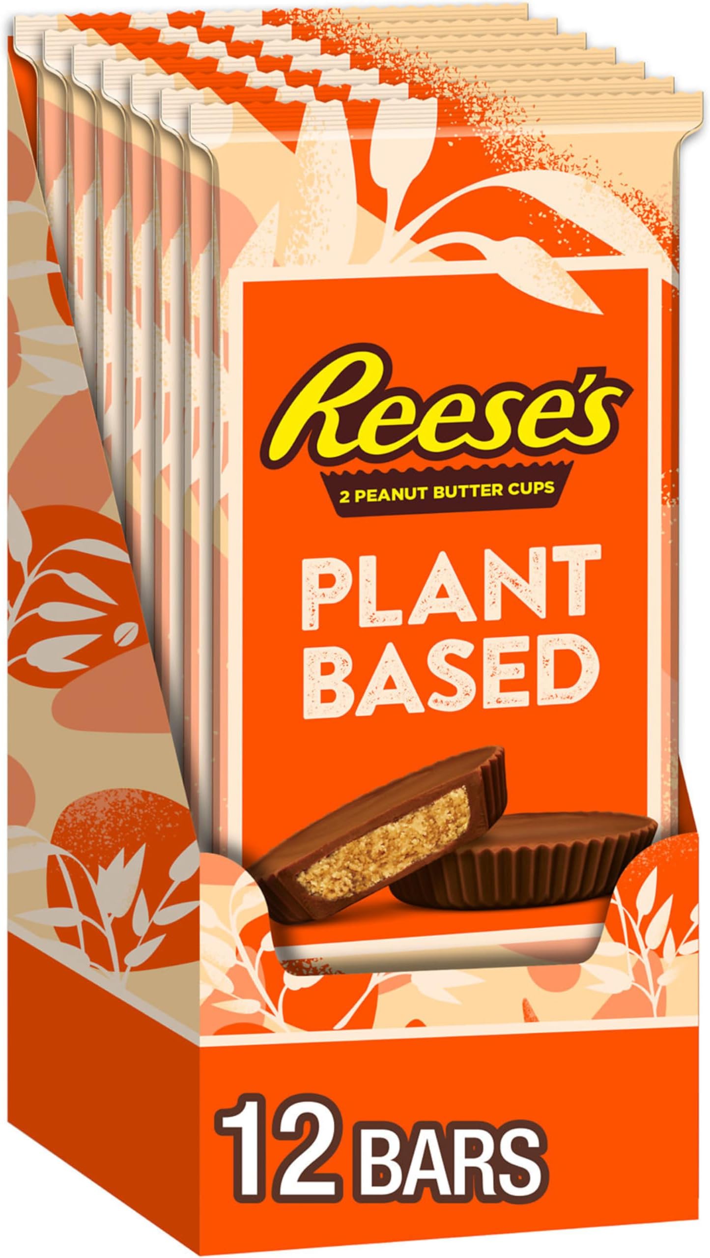 REESE'S Vegetable Based Oat Chocolate Confectionery and Peanut Butter Cups Vegan 40ml (Pack of 12)
