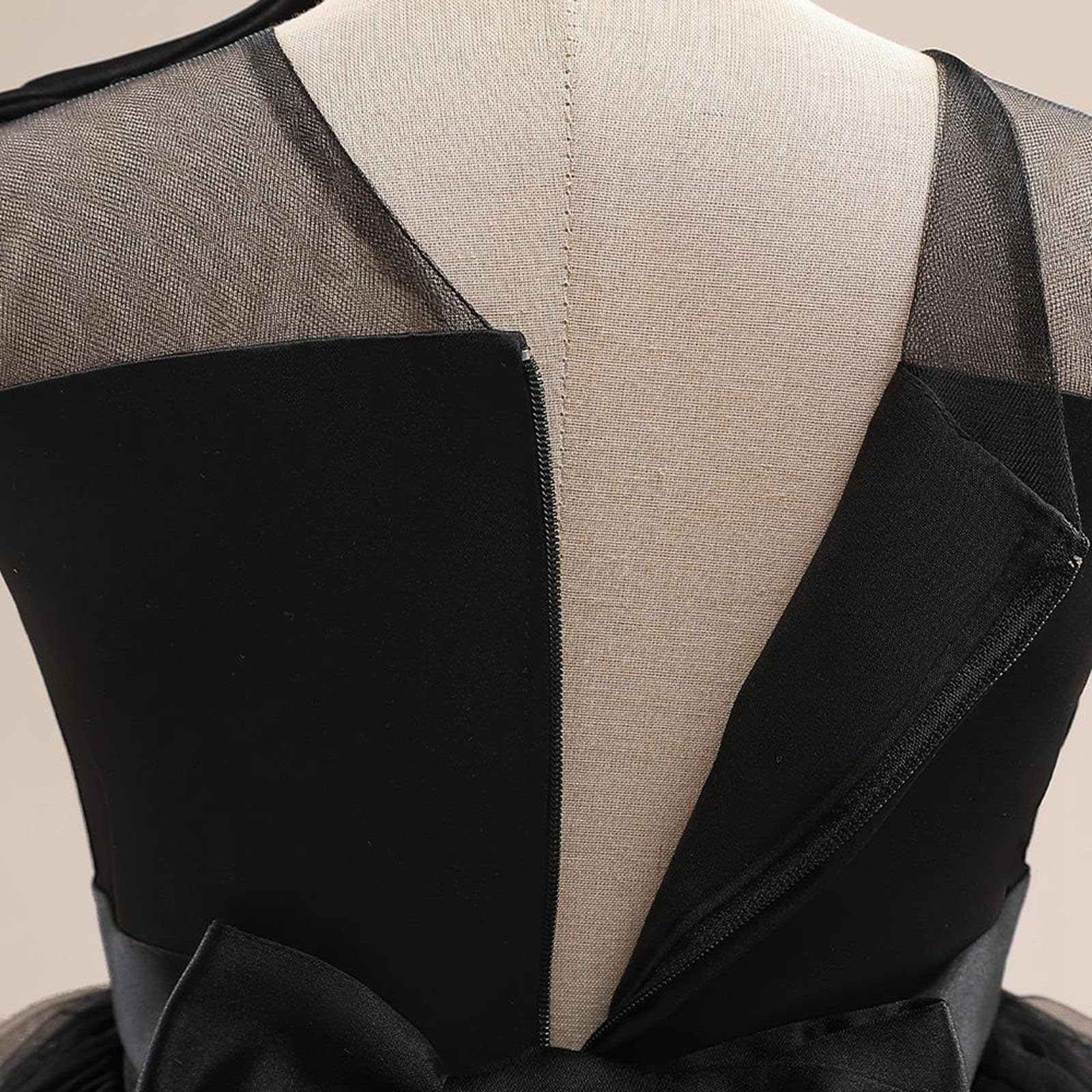 MäDchen Kleid Einschulung - Elegantes Partykleid mit aufwendigen Oberteildetails für festliche Anlässe leichtes Tüllkleid für Teenager bequeme Passform sommerliche Herbstmode vielseitig kombinierbar