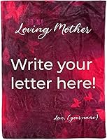 Vista 9 de Manta personalizada con letras de vellón, regalo de amor personalizado para mi hija, hijo de parte de mamá, manta de letras escritas a mano para mi