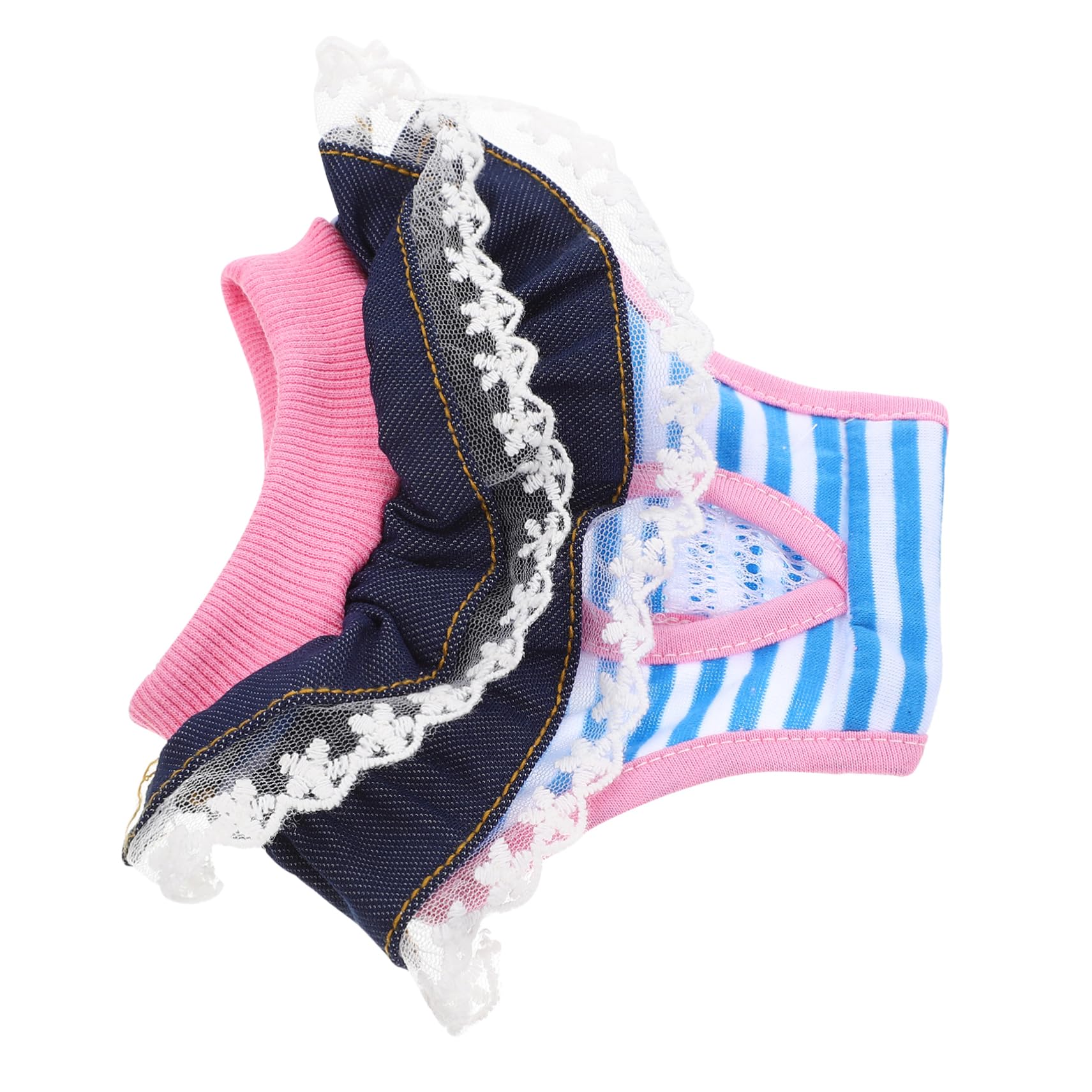 GALPADA Puppy Sanitary Panties Washable Pet Diaper for Female Dogs Comfortable Period Underwear with Stylish Lace Design for Puppies and Incontinence