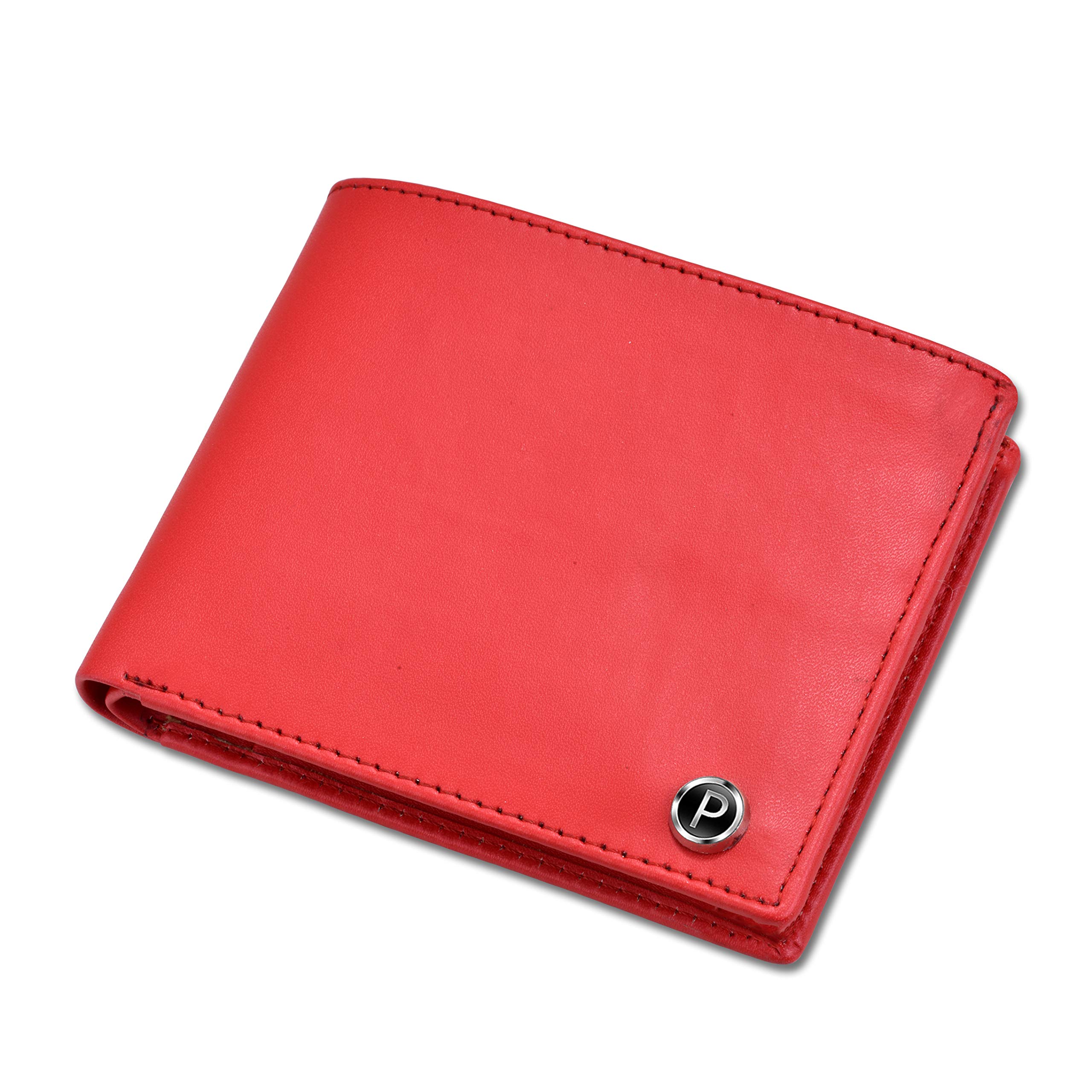 Classy Look Matte Red Leather Men's Wallet-image-43