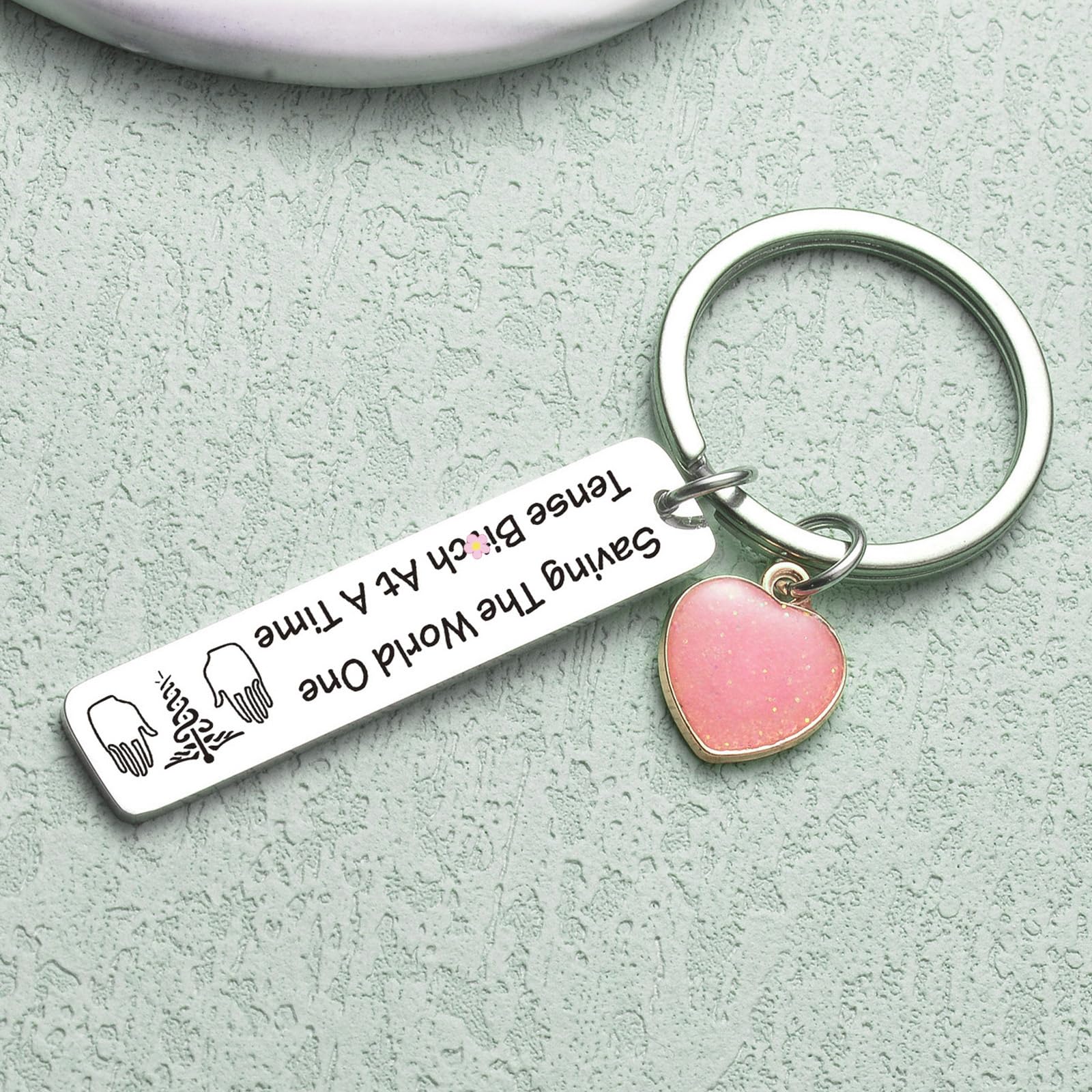 ZNOSVEI Massagist Key Chain - Masseur Gift for Massage Therapist, Student, Physical Therapist - Massage Therapy School, LMT Graduation Key