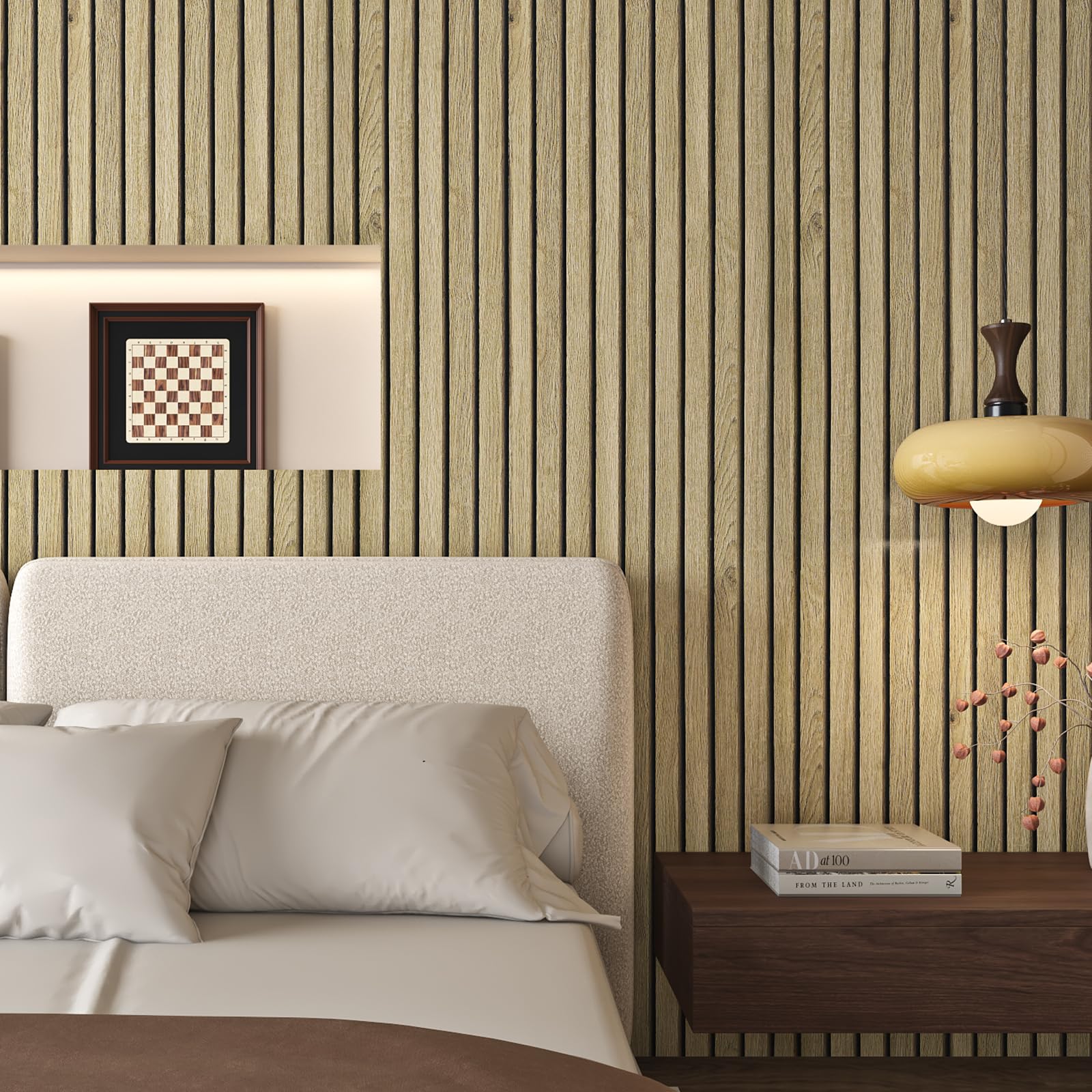 Abyssaly Vinyl Wrap Wood Effect Sticky Back Plastic Roll, Oak Brown Self Adhesive Wallpaper, Vintage Removable Wallpaper For Furniture, Wall 30cm X 200cm - View #7