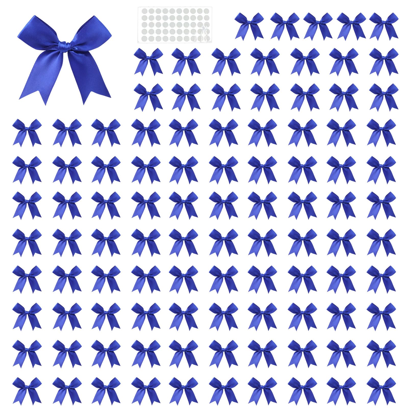 Piceioep 100Pcs Gift Packaging Bowknot 8cm Polyester Ribbon Bowknot for Wine Bottle Gift Box Decoration Wedding Supplies Wrapping