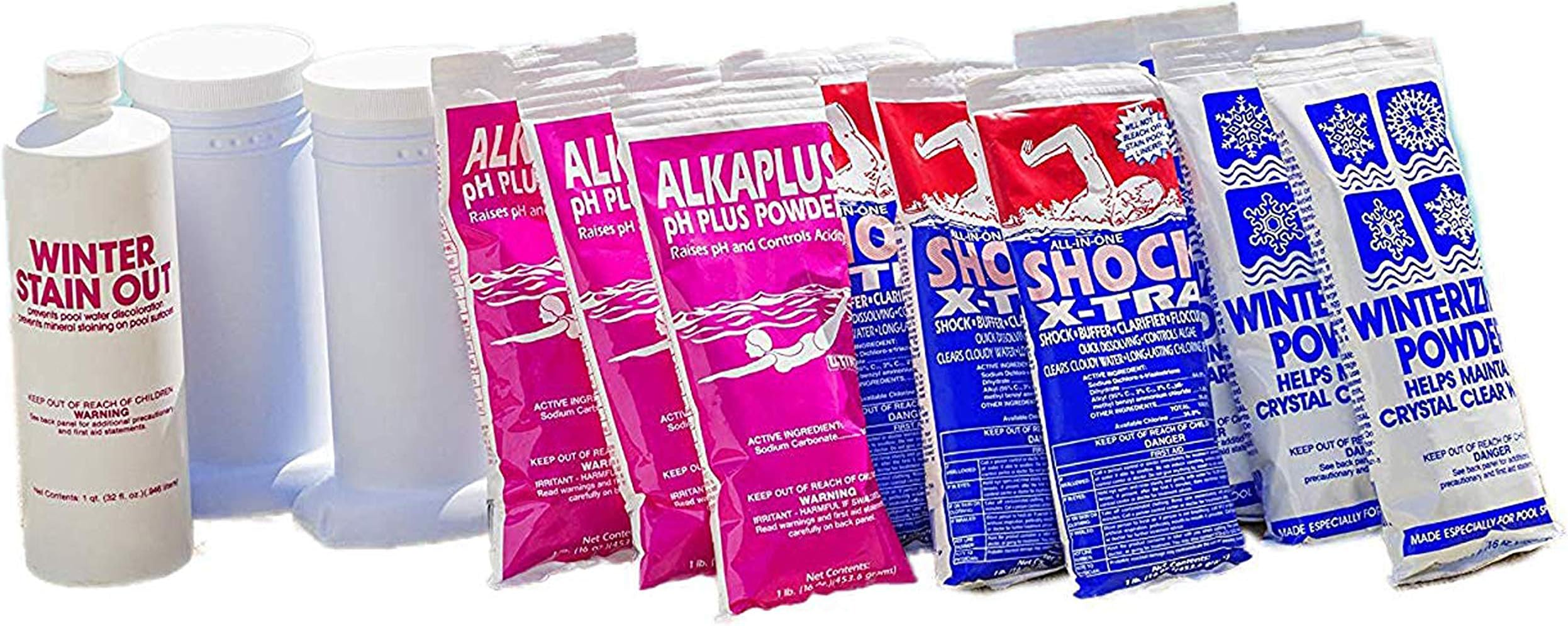 Rx Clear Winter Pool Closing Kits | Winterizing Chemicals for Above or Inground Swimming Pools | Open to a Crystal Clear Pool in The Spring | Up to 45,000 Gallons