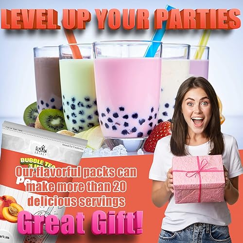 Miniatura 7 de Fusion Select Bebida en polvo 3 en 1 con sabor a té de leche Boba de 2.2 libras con crema y azúcar, bebida premezclada instantánea para mezclas