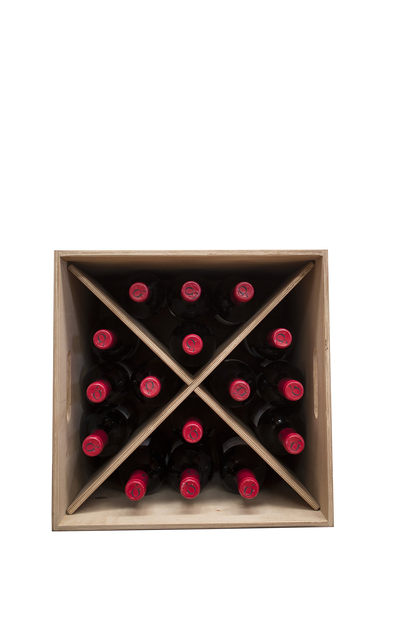 246010 - Cajon botellero, Madera, Color Roble Claro