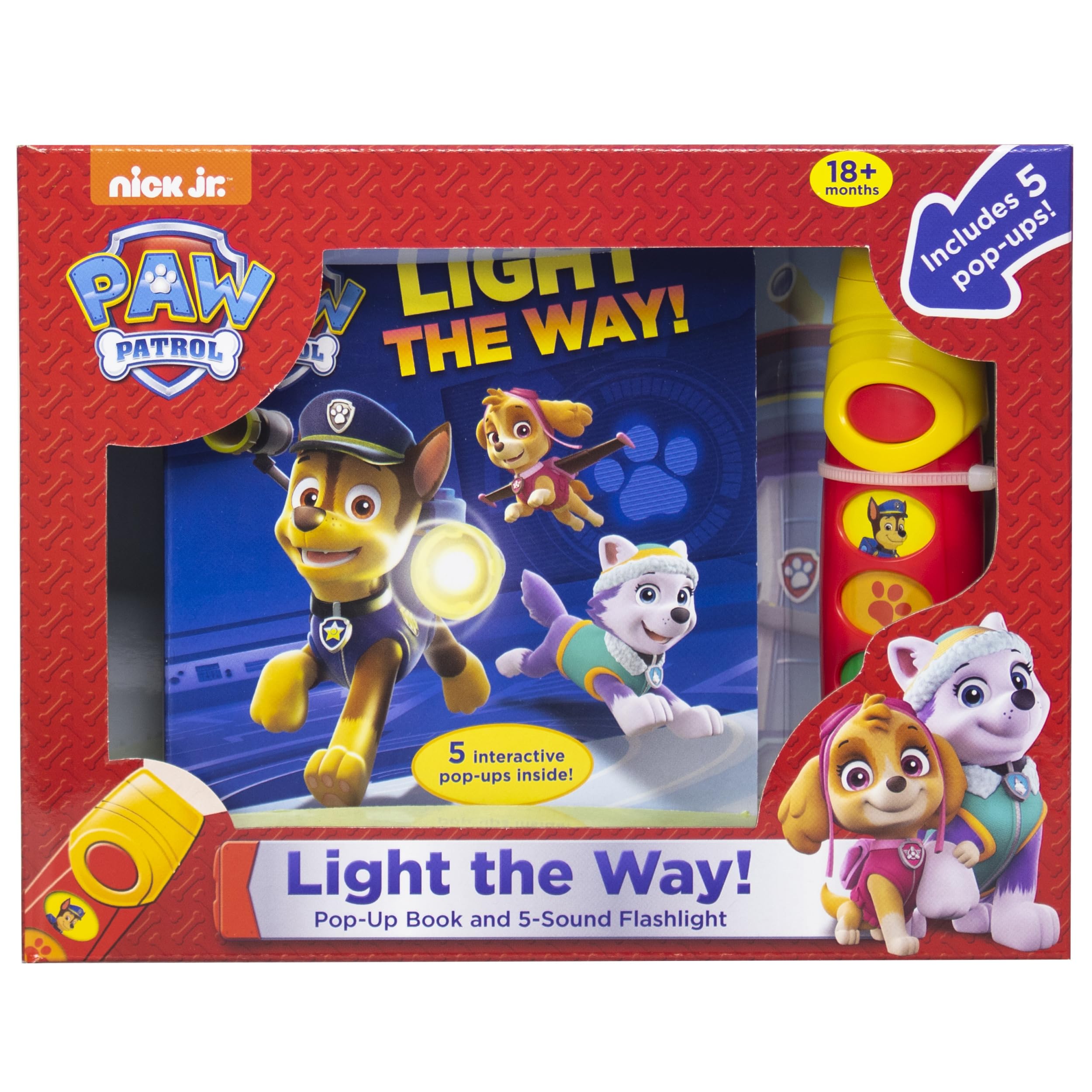 Nickelodeon PAW Patrol - Light the Way! A Little Flashlight Adventure Sound Book - PI Kids