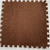 12 Pcs Interlocking Carpet Tiles, Plush Foam Square Floor Mats Set, Puzzle Floor Mat For Living Room, Bedroom And Hard Floor, 12 Tiles/12 Sq.Ft(Color:Coffee)