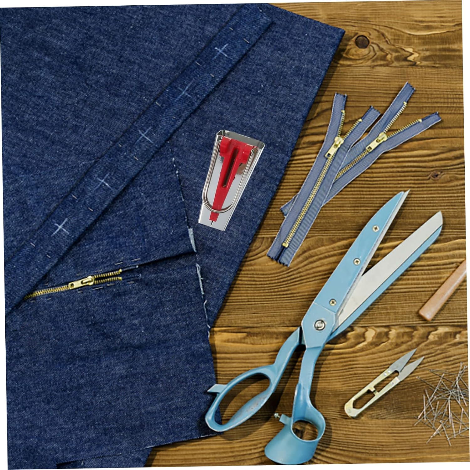 1 Set Patchwork Edger Bias Tape Maker Kit Quilling Tool Diagonal Seam Tape Fabric Medium Bias Tape Makers Kit Twill Tape Quilt Kit Sewing Quilting Tools Fold Stainless Steel