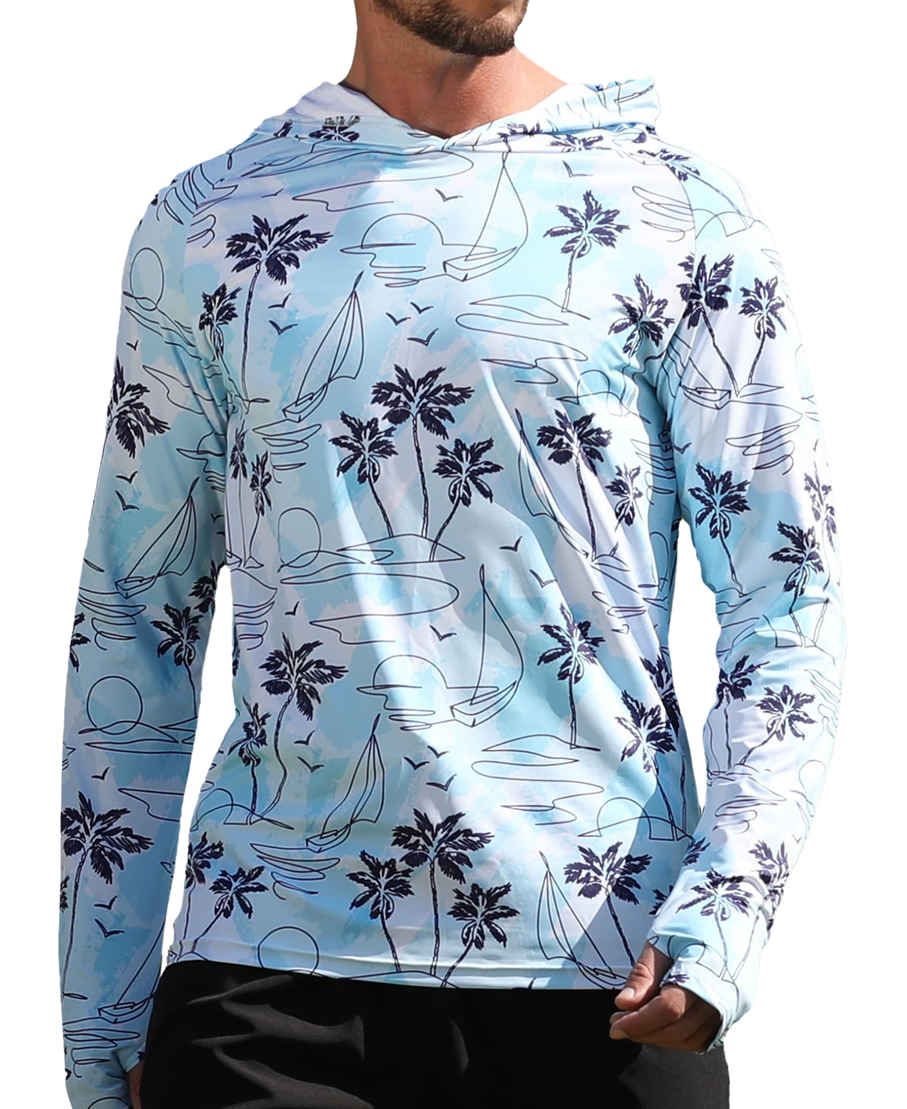 Aptromens Upf 50 Sun Protection Long Sleeve Hoodie Shirts Uv