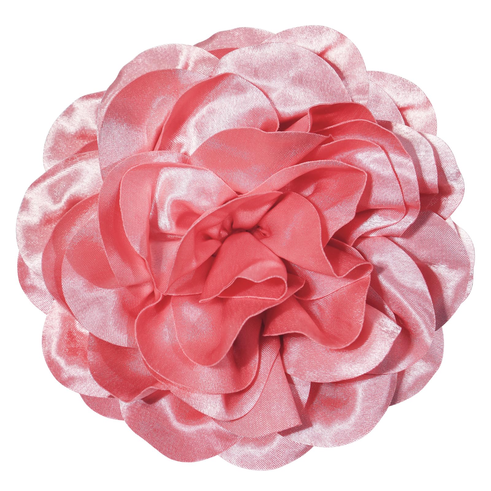 Big Flower Dainty Satin Fabric Rose Flower Brooches Large Rose Flowers Satin Lapel Brooches for Women Wedding Dinner Party Decoration 7.48 Inches
