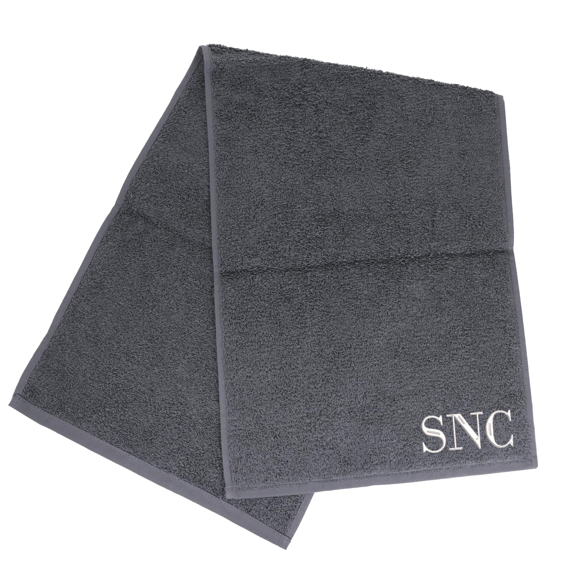 Always Looking Good Personalised Cotton Gym Towel - Embroidered Gym Gifts Luxury Sports & Sweat Towel for Men & Women | Perfect Gym or Boxing Gifts for Men & Women, Custom Names or Initials (Grey)