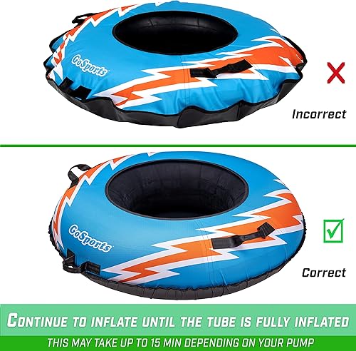 Miniatura 26 de GoSports Tubo de nieve de invierno resistente de 44 pulgadas con cubierta de lona de alta calidad, trineo de grado comercial, elige tu