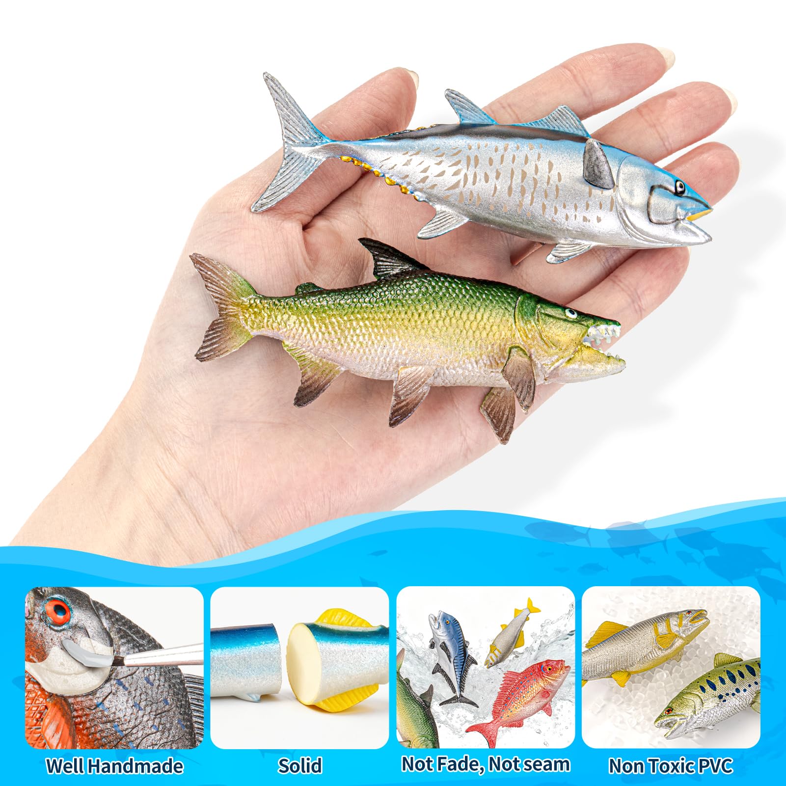 Ocean Fish Toys - 10 Piece Set for Kids -5