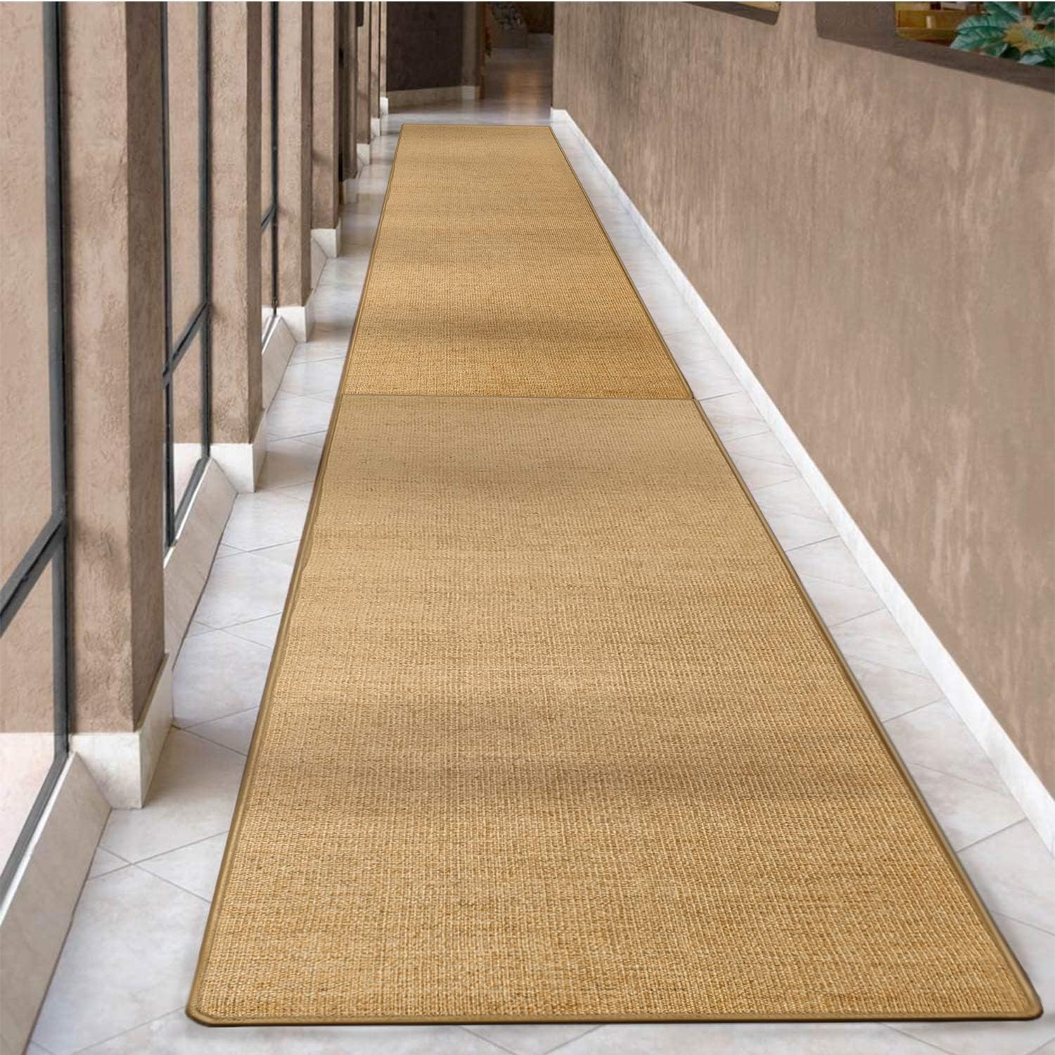 Natural Sisal Fiber Collection Area Rug Durable Sisal Runner Rug Non