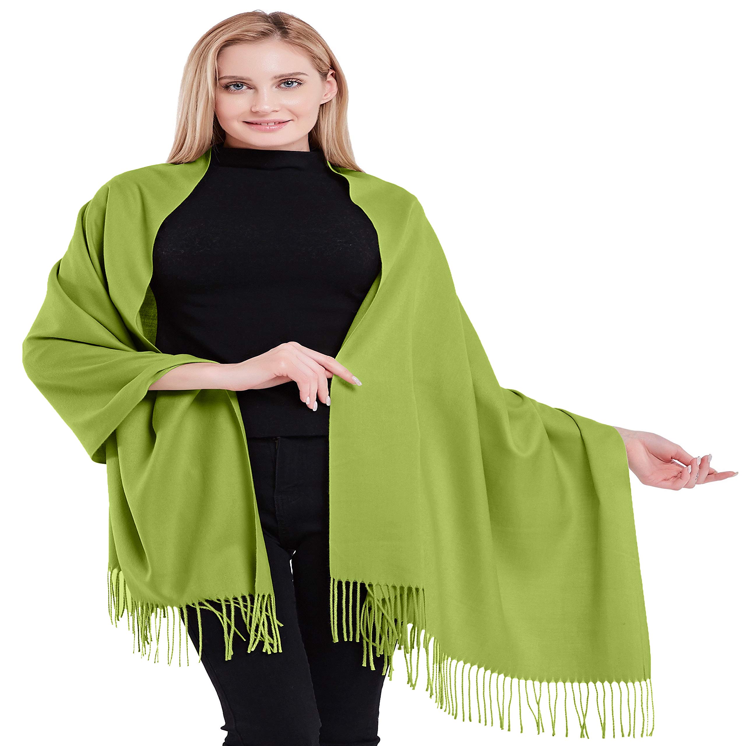 CJ Apparel Women's 100% Cashmere Shawl - Hand Made in Nepal Pashmina Shawl (pack of 1)