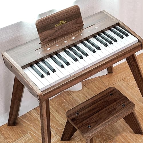 Miniatura 2 de Dreamon Teclado de piano digital para niños, juguete de instrumento educativo musical, piano de madera para niñas y niños a partir de 3 años,
