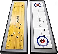 Vista 1 de Franklin Sports Mesa de Shuffleboard y Curling 2 en 1 - Juego de Mesa Portátil Incluye 8 Mini Discos Rodantes - 45