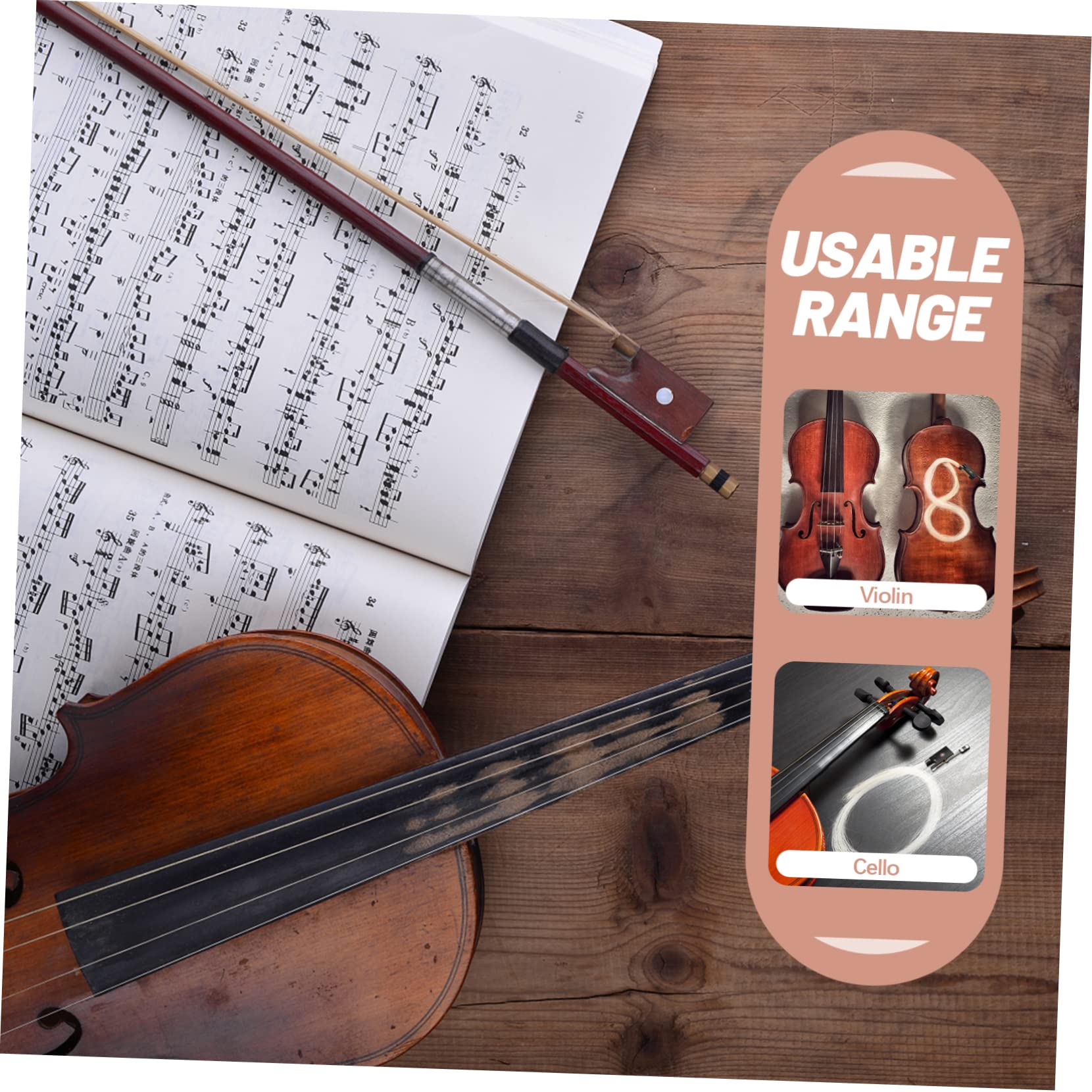 Abaodam Coda Per Violino Pelo Di Cavallo Naturale Accessorio Per Strumenti Musicali Per Principianti e Studenti Materiali Resistenti e Facili Da Installare Sostituzione Autonoma Del