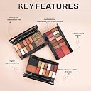 Colors Queen Makeup Studio Makeup Kit with 16 Shimmery Eyeshadows, 1 Highlighter, 1 Blusher, 1 Compact & 2 Applicator | Highly Pigmented & Long Wearing Makeup Kit for Women (Multicolor - 02) gallery image