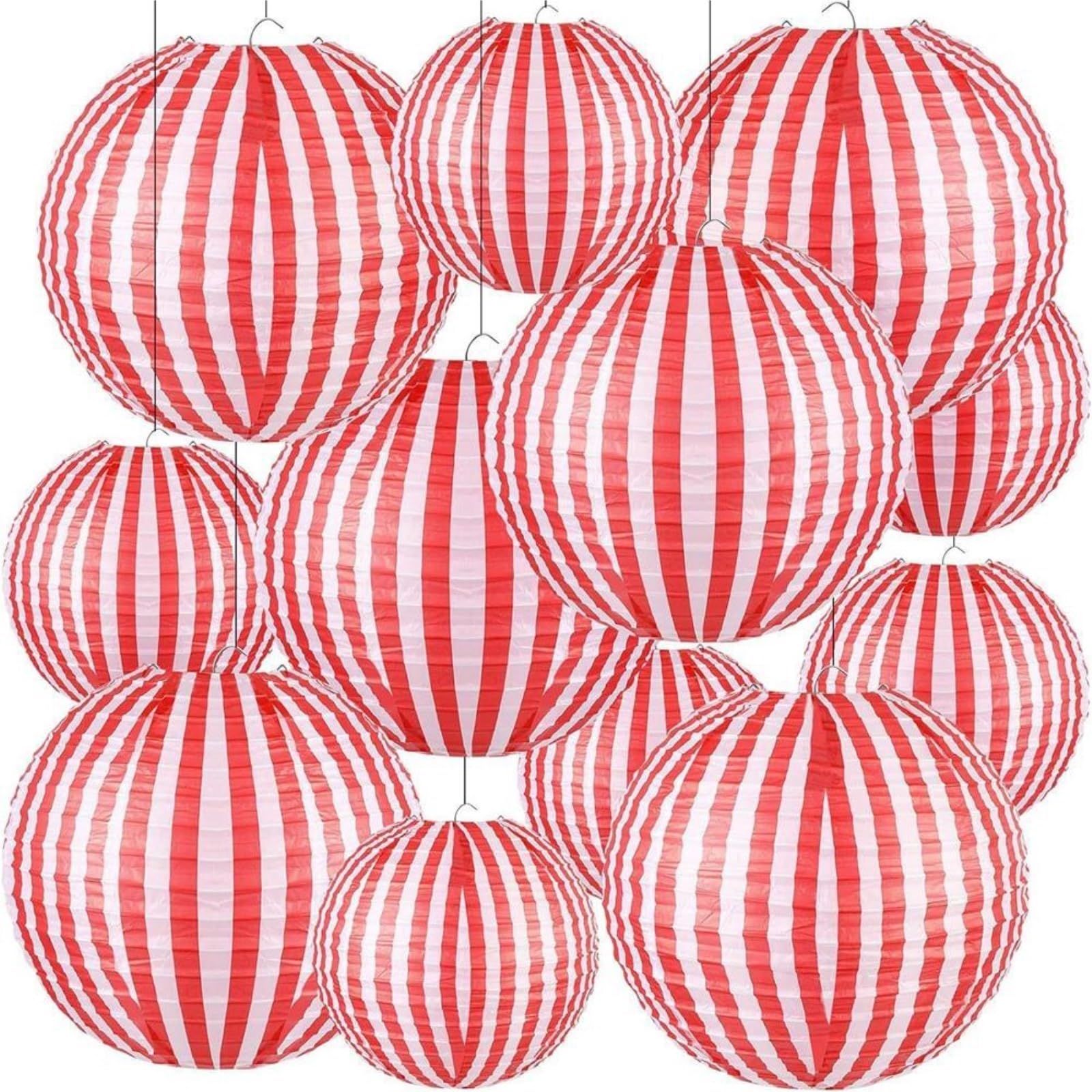 Papierowe Lampiony 12 Szt. Papierowych Lampionów Wiszących Z Abażurem Do Dekoracji Na Przyjęcie Urodzinowe W Nowym Roku Dekoracje Imprezę(20cm)
