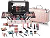 Hot Sugar Teen Makeup Kit, 27-Piece Cosmetic Gift Set for Women with Train Case, Eye Shadow Palettes, Blushes, Lip Glosses, Lipsticks, Eye Pencils, Brushes, Mirror Pink Heart