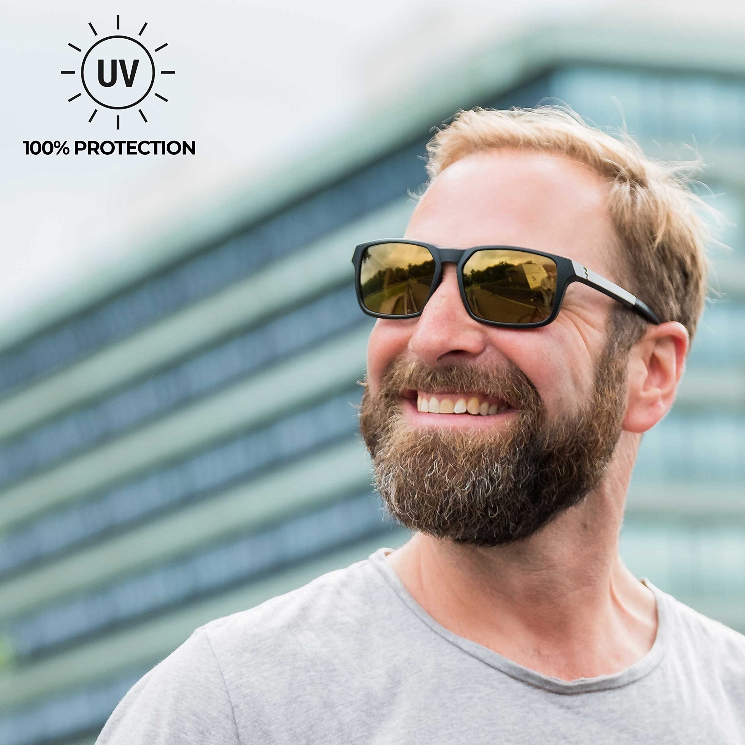 BBB Cycling Sportbrille Casual MTB Rennrad Urban E-Bike Multi-Sport Sonnenbrille Fahrradbrille Matt Schwarz Spectre BSG-66