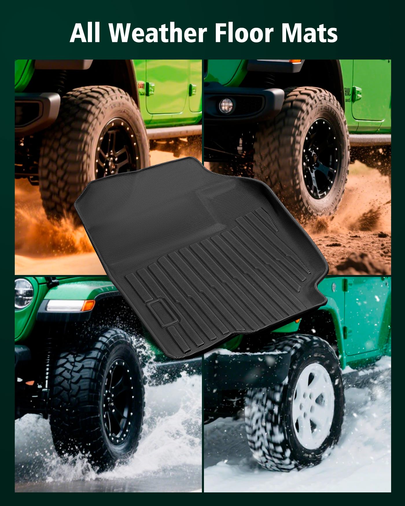 DiffCar Floor Mats for Dodge Ram 1500 1998-2001 for Dodge Ram 2500 3500 1998-2002 Only fit Quad Cab — view 6