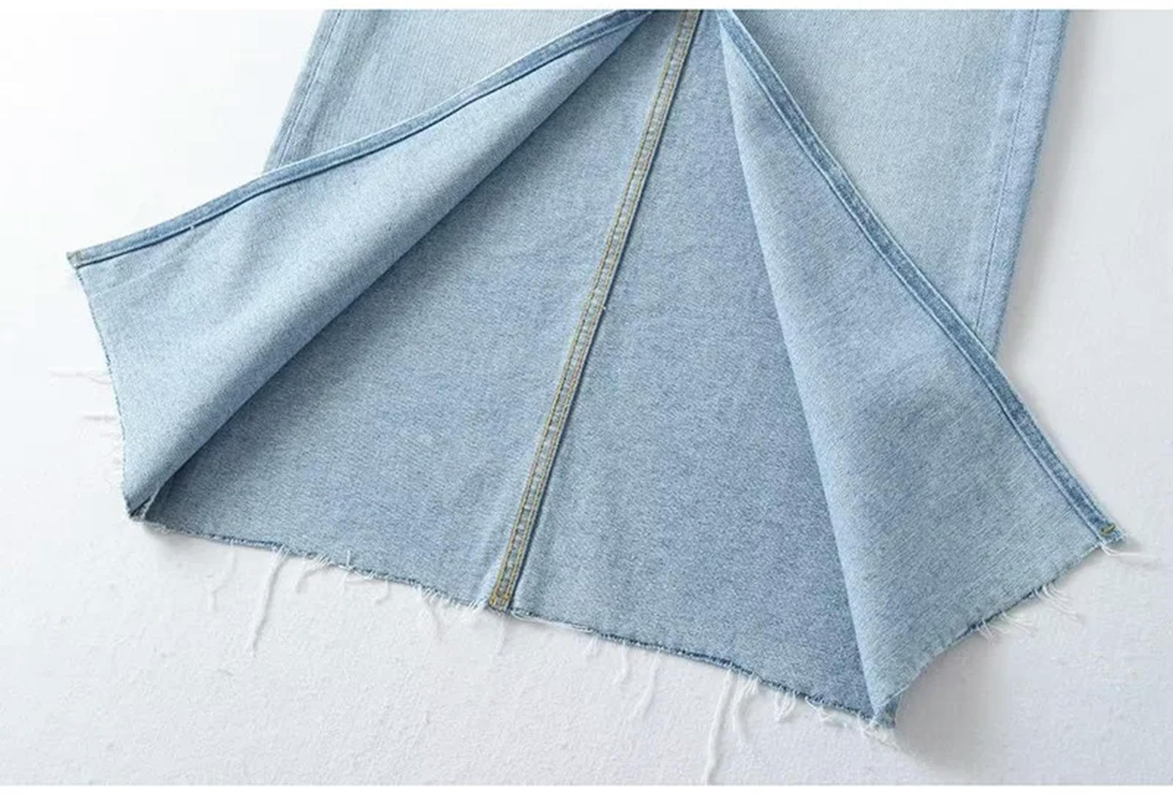 Gonna di Jeans Gonna di Denim Lunga delle Donne Gonna di Denim Nera delle Donne Gonna di Denim Estiva delle Donne per Le Donne