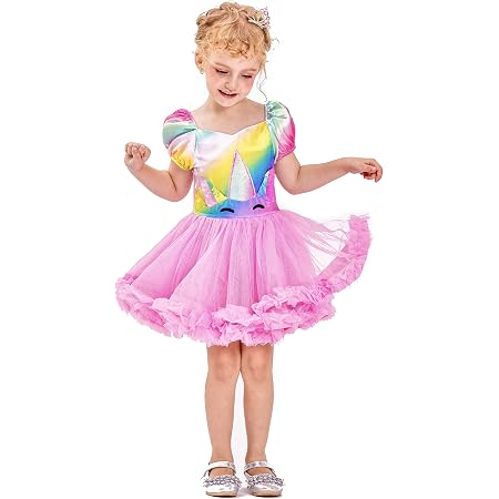IKALI Abito Unicorno Ragazze Costume Arcobaleno Gonna per bambini Vestito  rosa per la festa di compleanno : Amazon.it: Giochi e giocattoli