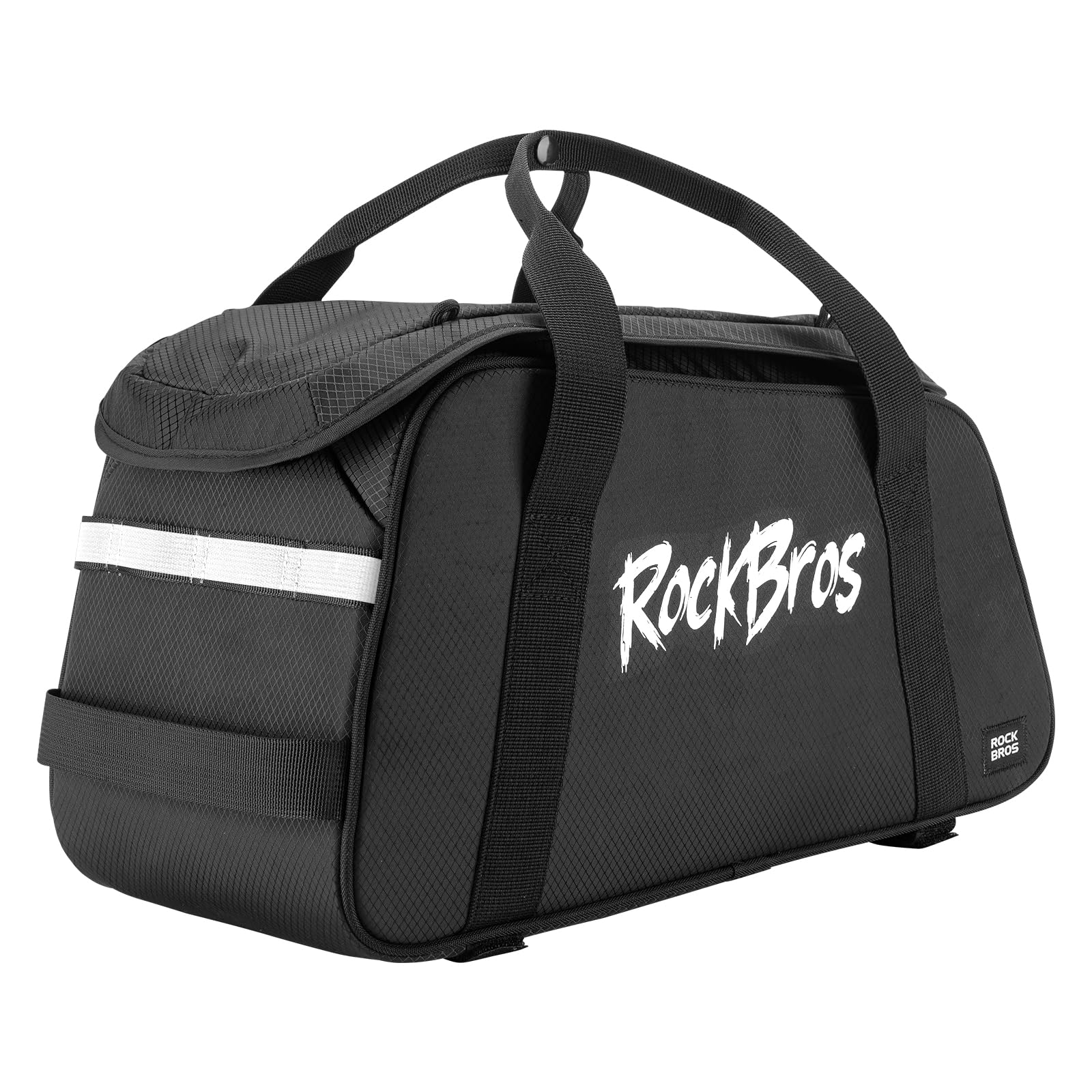 ROCKBROS 3 in 1 Borse Bici Posteriore 10.5L, Borsa portapacchi Bici con Tracolla, Resistente con Copertura AntiPioggia, Design Multitasche, per MTB, Bici da Corsa, Nero