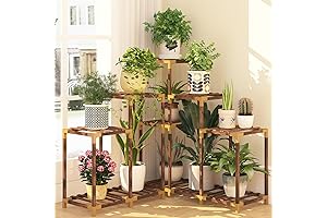 HOMKIRT Plant Stand Corner for Plant Lovers