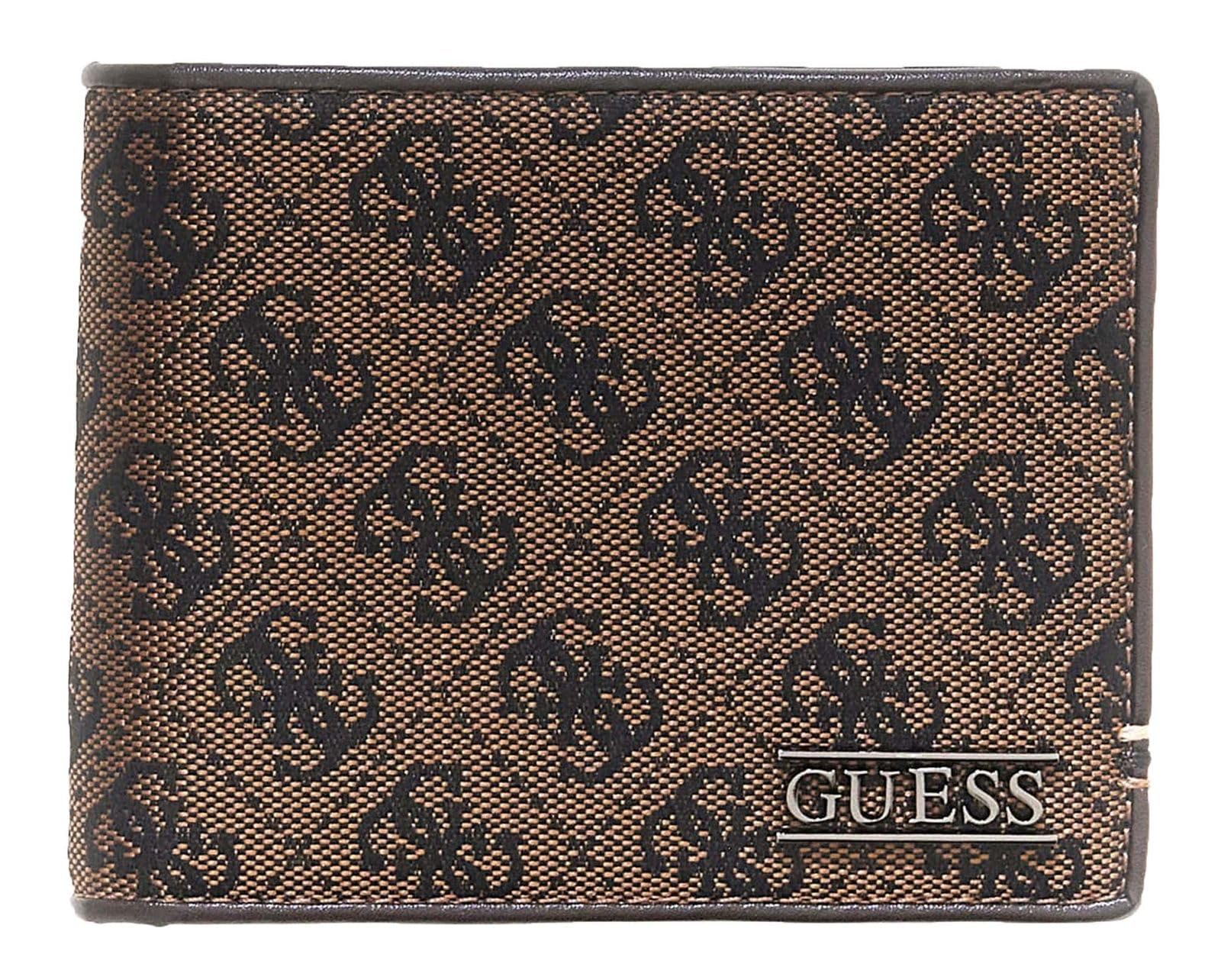 GUESS portafoglio Boston Bifold Wallet Coffee marrone