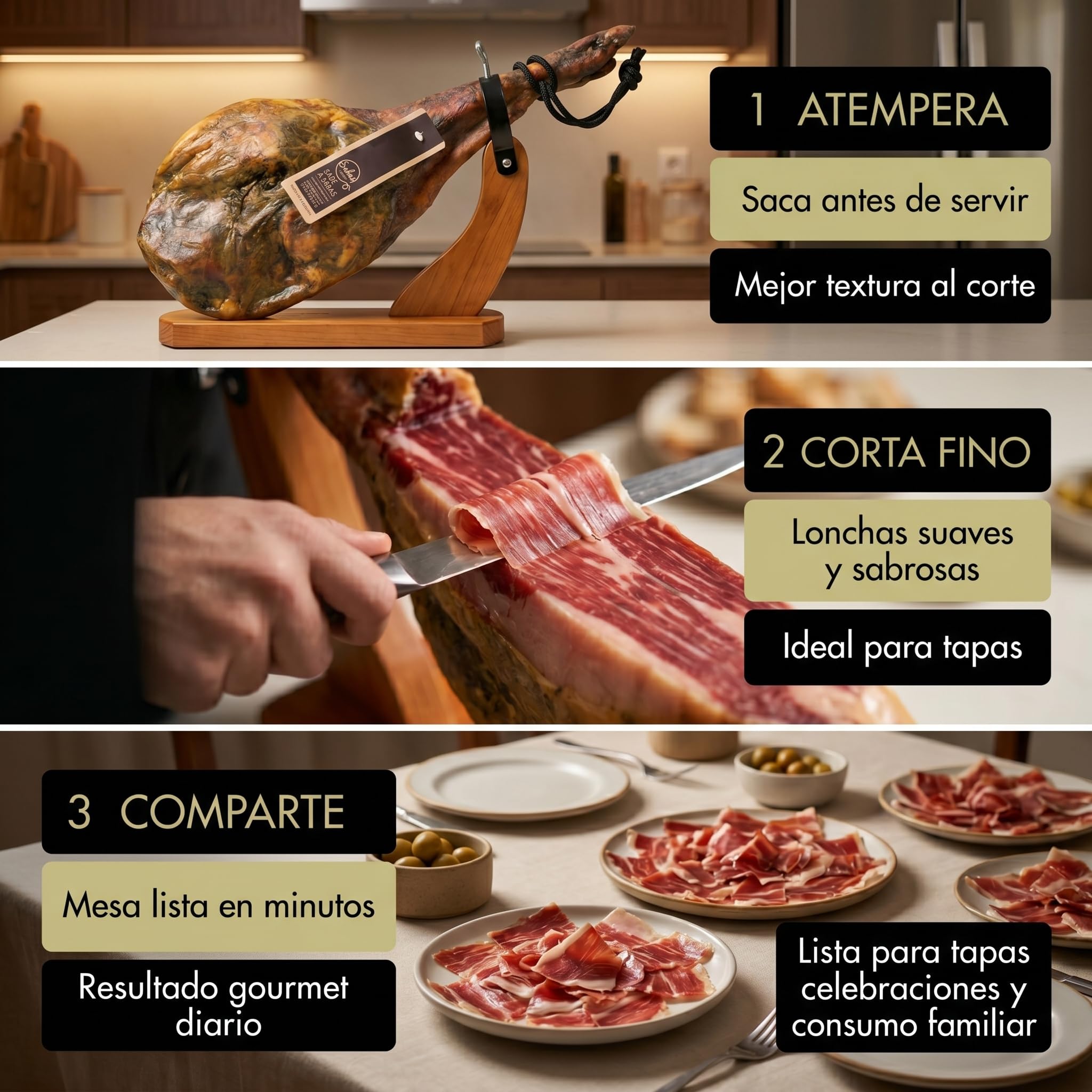 Paleta Duroc 50% Gran Reserva Curada Pieza Entera 6 kg Paletilla Serrana | Peso 5,5 a 6 kilos, secaderos naturales y bodega, sin gluten, sin lactosa ni colorantes; para tapas, tablas y regalo gourmet