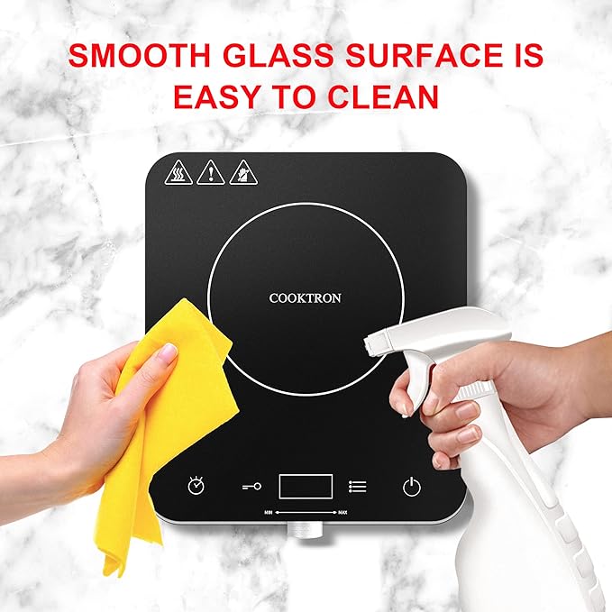 Estufa Vitrocerámica 1 Puesto 15.55" Corriente Doméstica miniatura 4