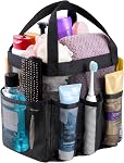 Lifewit Douche Mesh Caddy Freestanding sac de douche portable pour dortoir, salle de bain, salle d'entraînement, Voyage, rapide à sec douche organisateur avec 7 Pochettes de rangement pour produits de toilette essentiels, Gris