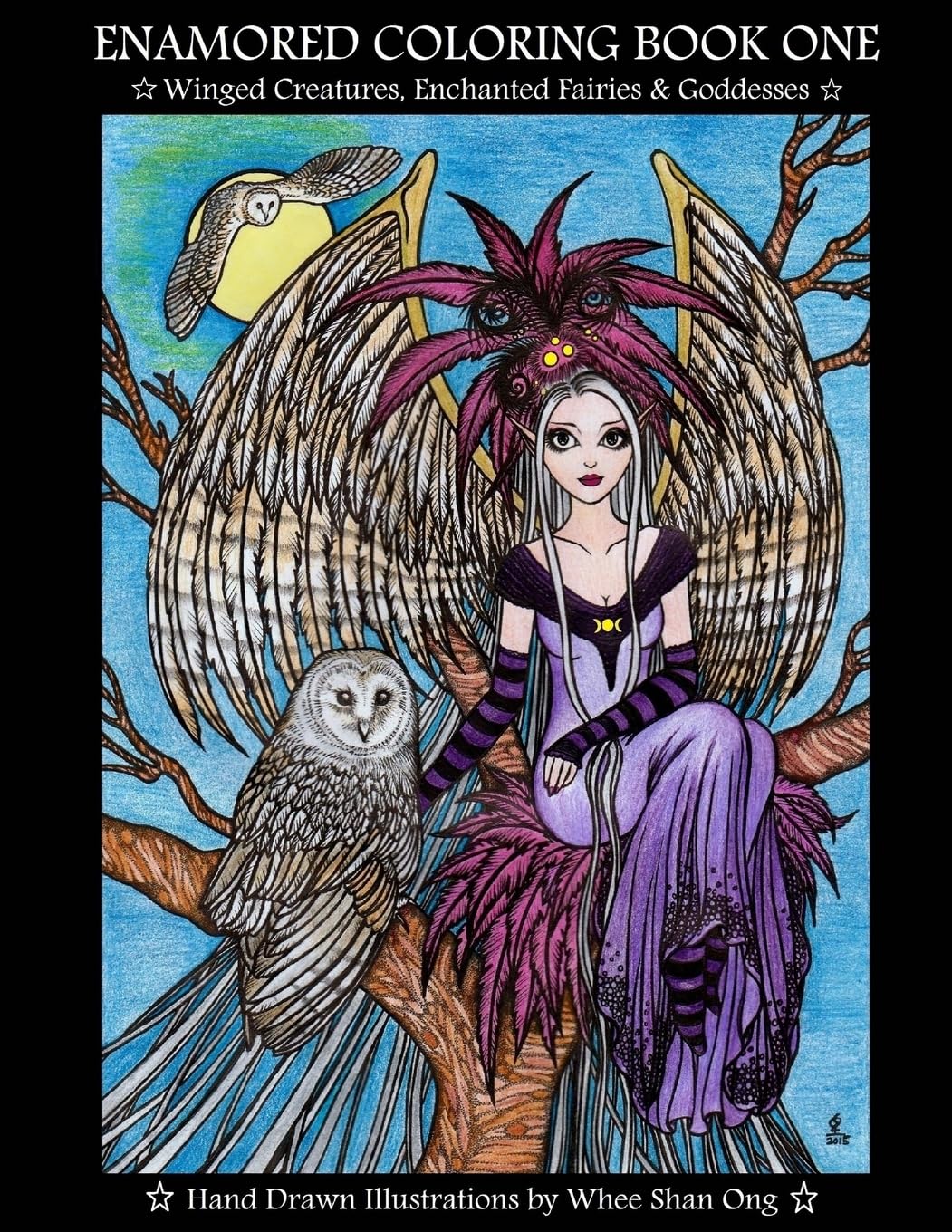 Enamored Coloring Book One: Winged Creatures, Enchanted Fairies and Goddesses: 1