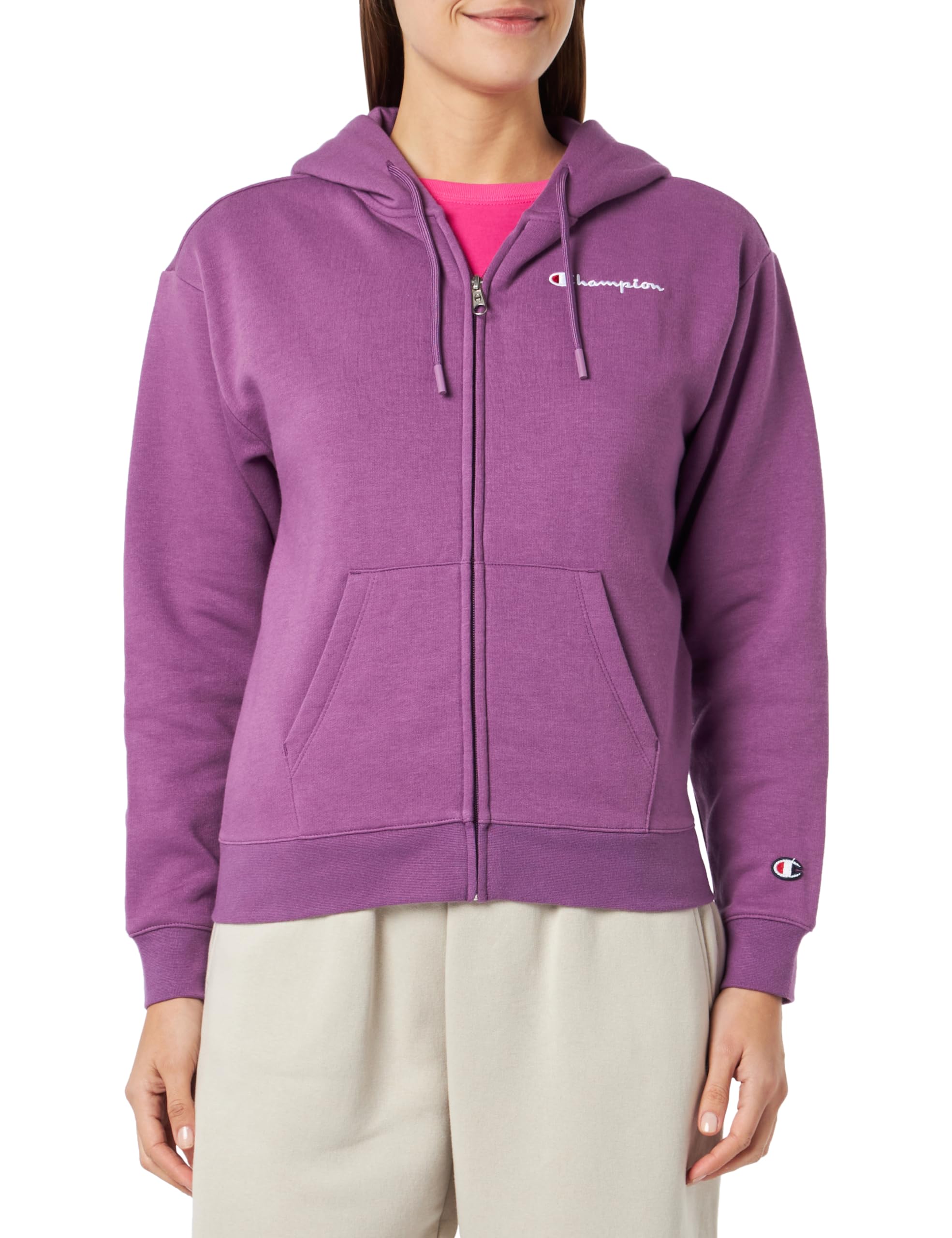 Champion Bluza z kapturem Kobiety Legacy American Classics W - Light Powerblend Fleece Oversized Full Zip