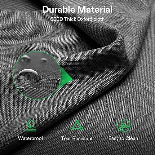 Miniatura 7 de VIVOSUN Silla doble de campamento, sofá biplaza plegable totalmente acolchado, silla dúo portátil de gran tamaño con soportes para tazas de