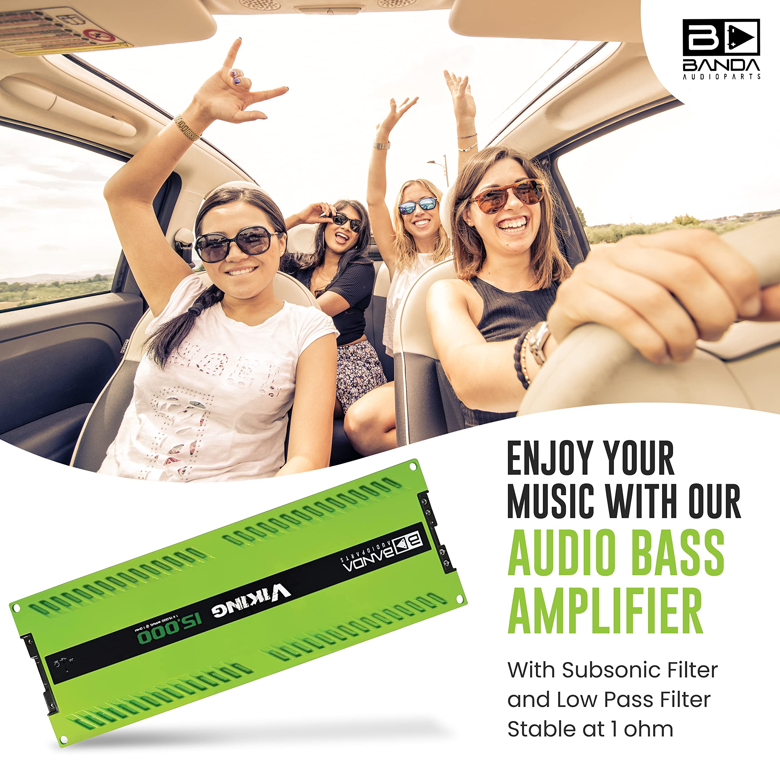 Amazon.co.jp: Banda Audioparts 1チャンネル車両オーディオベース