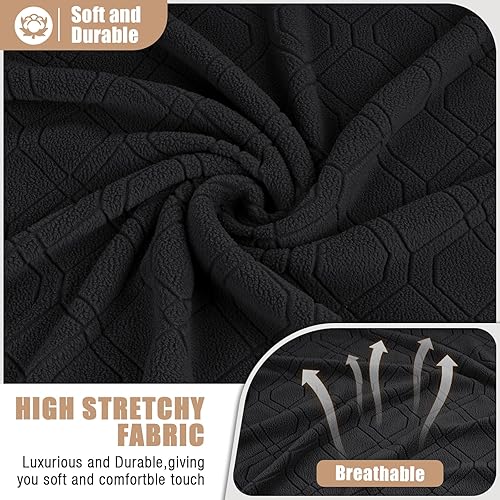 Miniatura 3 de VANSOFY Funda de sofá reclinable con consola central, funda elástica para sofá reclinable de 2 asientos, fundas de sofá reclinable de jacquard con