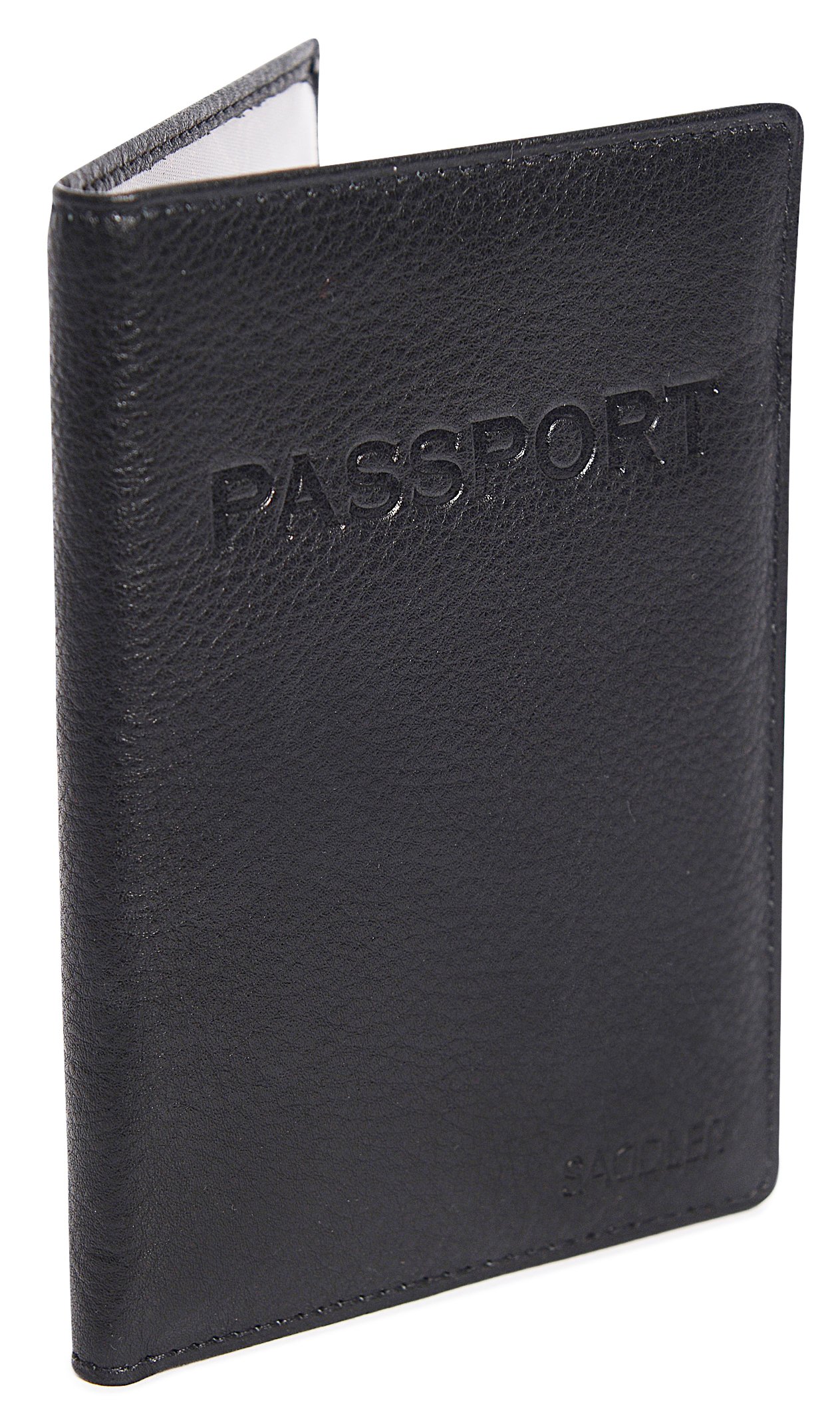 SADDLER Women's Luxurious Real Leather Passport Holder | RFID Travel Wallet for Passport, Credit & Debit Cards | Secure & Stylish Cover - Gift Boxed