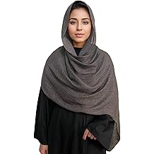 Lightweight Cotton Linen Feel Scarf Shawl Wrap Hijab for Women, Travel Fall Winter Gift