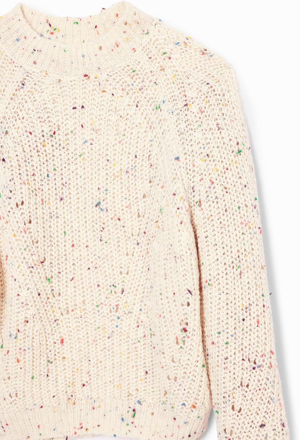 Desigual Womens Woman Flat Knit Thick Gauge Pullover - Image 5