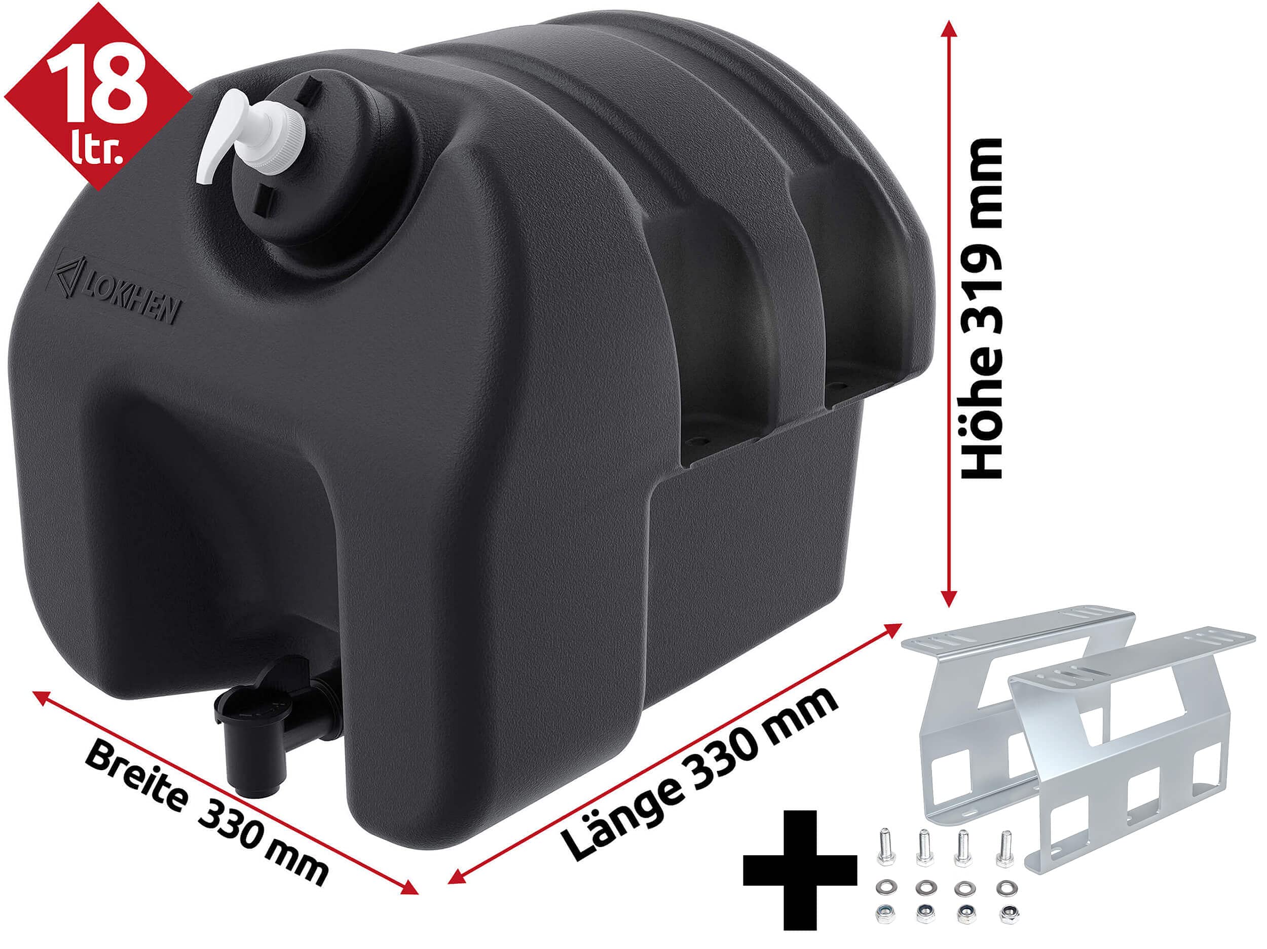 Wassertank 18 Liter Mit Seifenspender, 33,80
