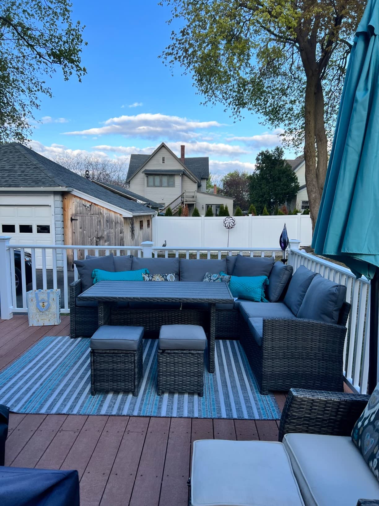 55/mo Finance AECOJOY Patio Furniture Set, 7 Pieces Outdoor Patio